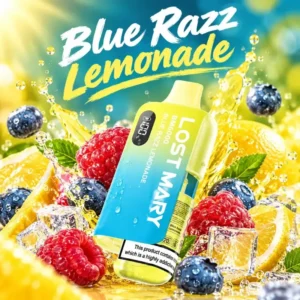 Blue Razz Lemonade Vape pre-filled kit with 6000 puffs