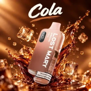 Lost mary cola vape with OLED display and USB-C port