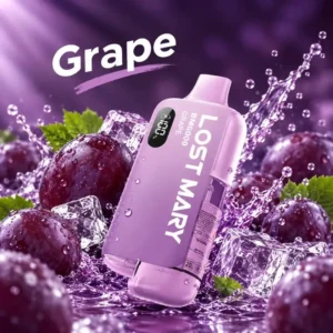 Lost Mary grape flavour close-up