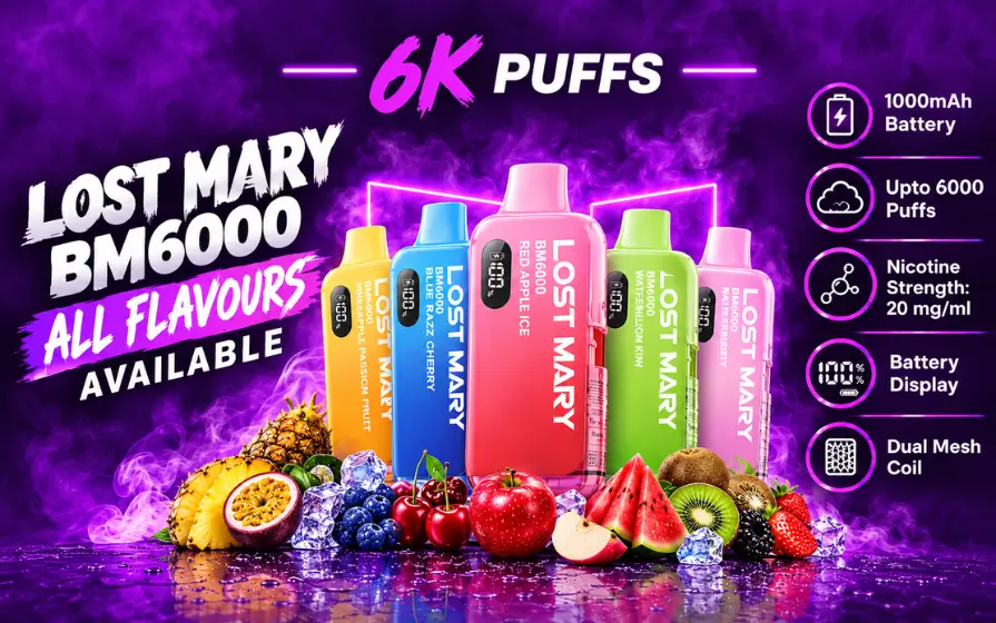 Compact Lost Mary 6000 Vape Kit hero banner view